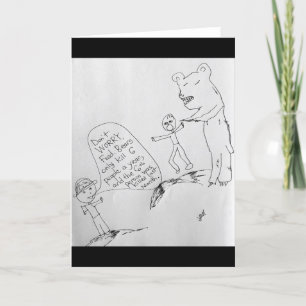 Carte Drôle sauvé des attaques d'ours par les statistiqu