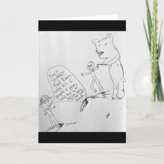 Carte Drôle sauvé des attaques d'ours par les statistiqu