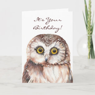 Carte Drôle si vous devez être génial, hibou de la vieil