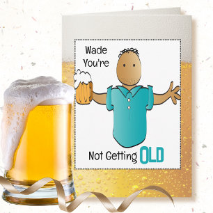 Carte Drôle Snarky Homme Cartoon Bière Amusant Ethnique 