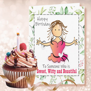 Carte Drôle Snarky Plaisanter pour femme Ami BFF Anniver