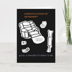 Carte drôle sur la retraite et la redondance