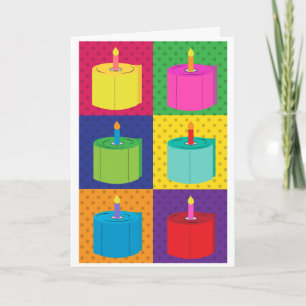 Carte Drôle Toilette Papier Anniversaire Pop Art