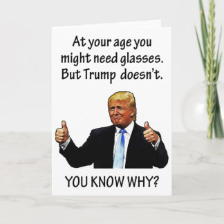 Carte Drôle Trump 2020 Élection Anniversaire