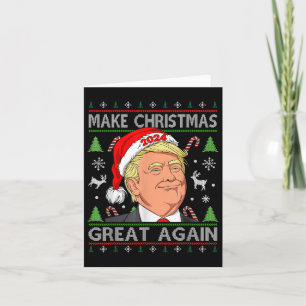 Carte Drôle Trump 2024 Rendre la grandeur de Noël moche