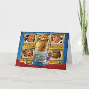 Carte Drôle Trump Birthday Card - TV