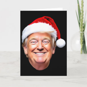 Carte Drôle Trump Chapeau de Père Noël Donald Trump Noël