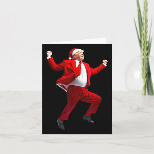Carte Drôle Trump Danse Santa Claus Noël Noël Noël Noël 