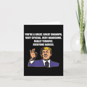 Carte Drôle Trump Meilleur Grand-Père Jamais Tout Le Mon