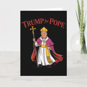 Carte Drôle Trump Pour Pape Catholique Vatican Papauté R