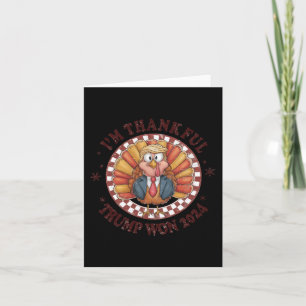 Carte Drôle Trump Thanksgiving Je remercie Trump Won 20
