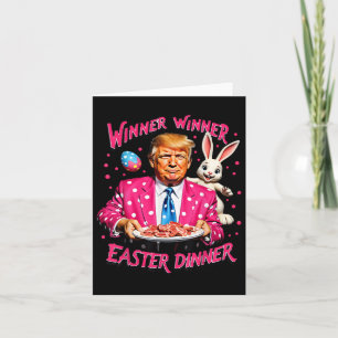Carte Drôle Trump vainqueur Dîner de Pâques Jour de Pâqu