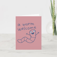 Drôle Un Ver Bienvenue Mignon Blague Ver De Terre