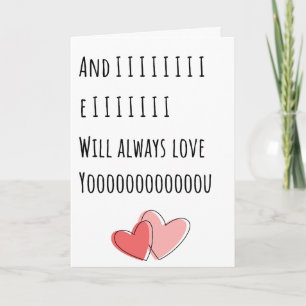 Carte Drôle Valentin Je Vais Toujours Aimer Vous Plier