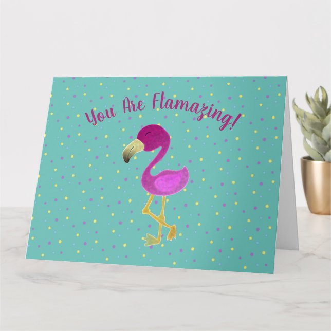 Carte Drôle, Vous Flamazez (Petite plante)