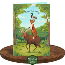 Drôles d'animaux des bois s'empilent Te manquent P