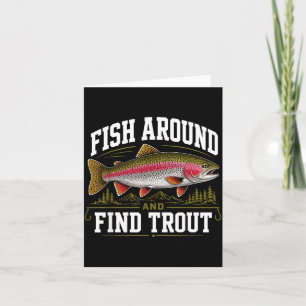 Carte Drôles de poissons autour et trouver la truite tru