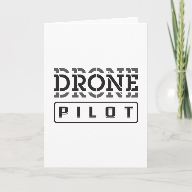 Carte Drone Pilote Quadcopter FPV Drones Drôle Idée cade (Devant)