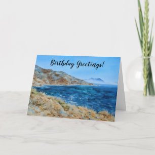 Carte Drops in the Ocean Art Birthday Card