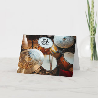 Carte Drummer dans leur endroit heureux se tirer bien bi