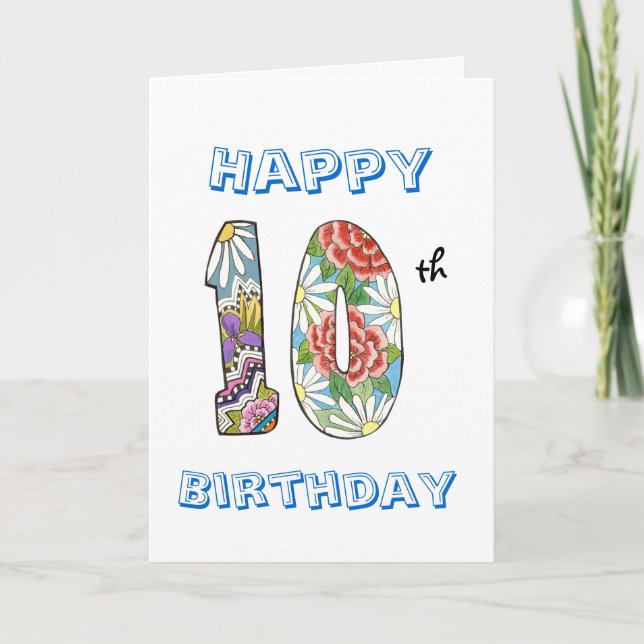 Carte du 10e anniversaire (Devant)