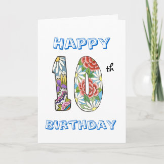 Carte du 10e anniversaire