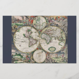 Carte du 17ème siècle du monde