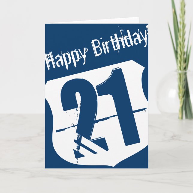 Carte du 21e anniversaire (Devant)