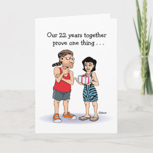 Carte du 22e anniversaire du Mariage : Amour