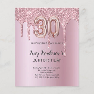 Carte du 30e anniversaire pour elle