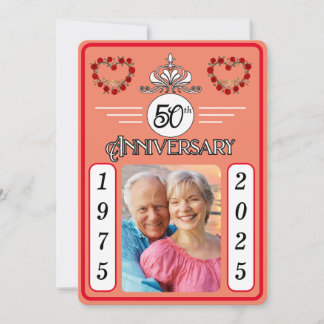 Carte du 50e anniversaire du jubilé d'or personnal