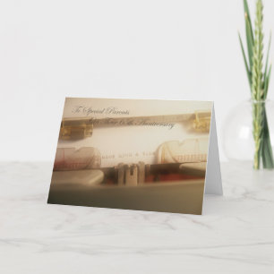 Carte du 65e anniversaire des parents