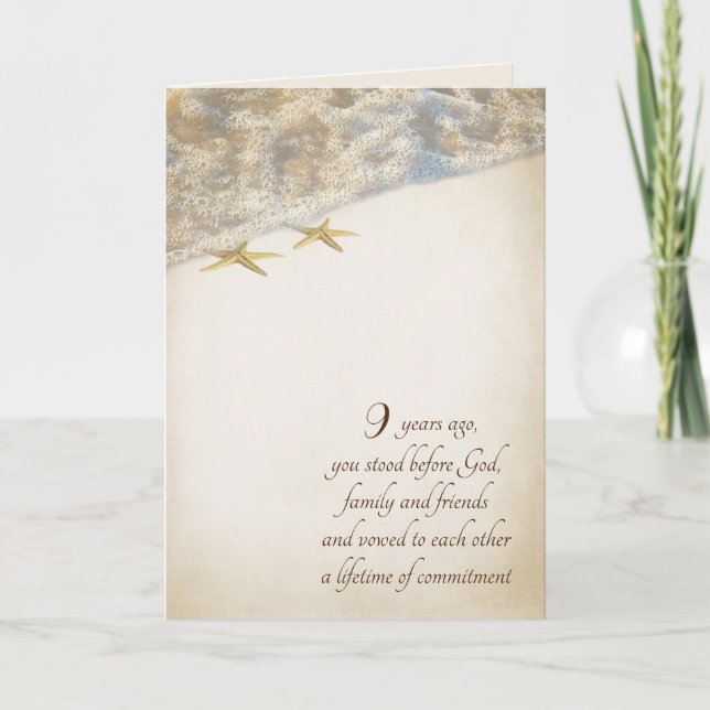 Carte du 9e anniversaire de Starfish (Devant)