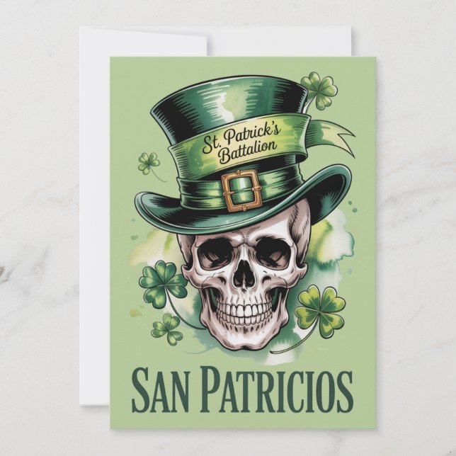 Carte du Bataillon Saint-Patrick des San Patricios (Devant)