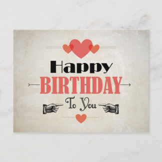 Carte du Birthday