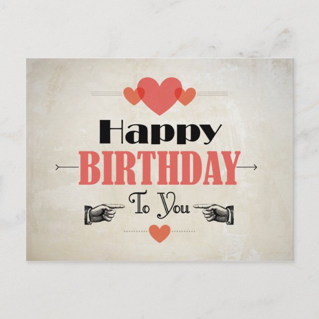 Carte du Birthday (Devant)