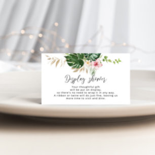 Carte du boîtier de douche à affichage à fleurs tr