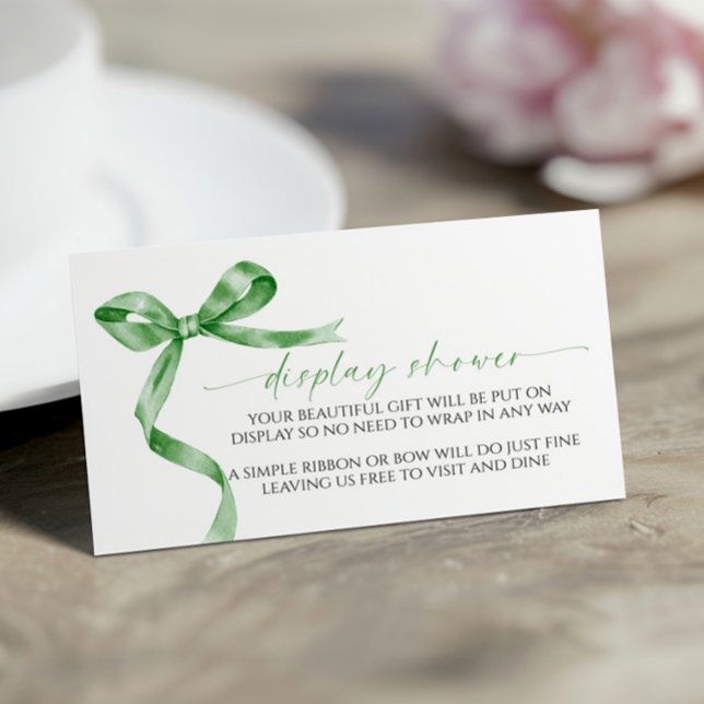 Carte du boîtier du Baby shower d'affichage Bow ve (Créateur téléchargé)