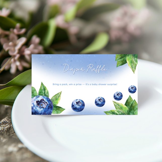 Carte du boîtier du Baby shower de bleuets (Créateur téléchargé)