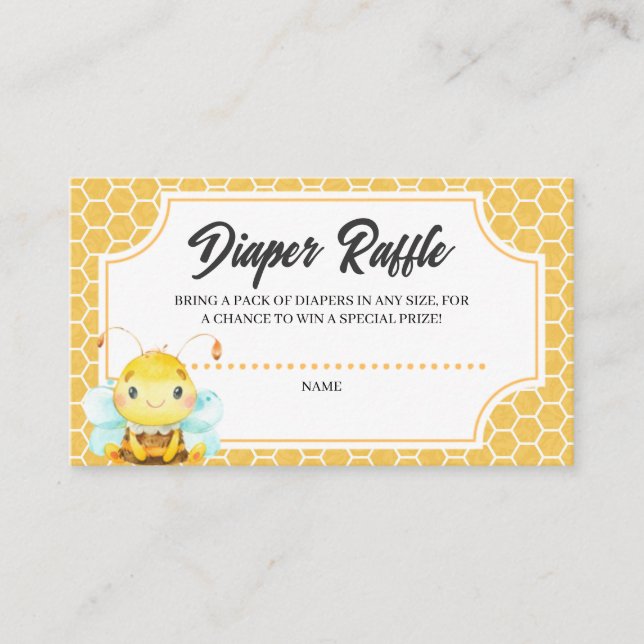 Carte du boîtier du Baby shower de la couche d'abe (Devant)