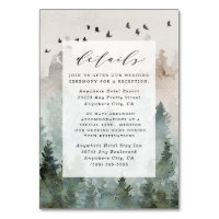 Carte du boîtier Mariage Russe Pine Tree