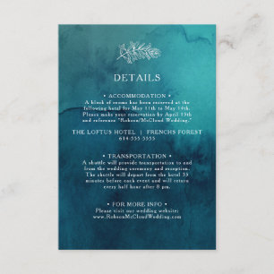 Carte du boîtier Moody Ocean Watercolor Details