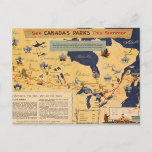 Carte du Canada - Parcs Canada