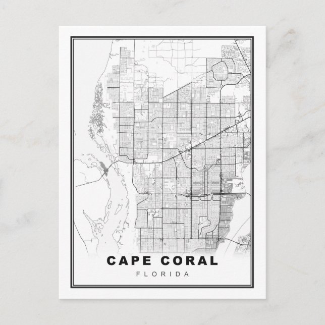 Carte du Cap Coral (Devant)