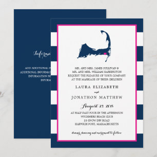 Carte du Cap Harwich avec coeur   MARIAGE