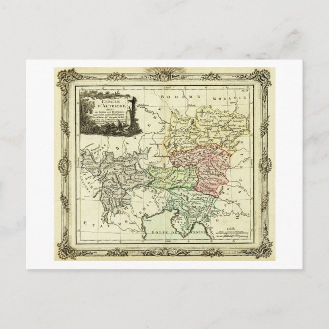 Carte du Cercle autrichien du Saint Empire Romain (Devant)