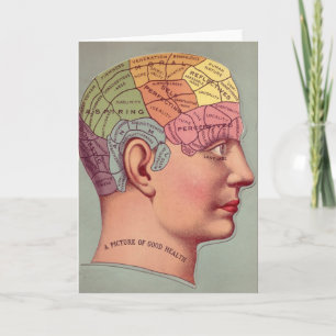 Carte du cerveau antique Chef de pharmacologie