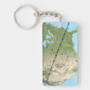 Carte du chemin d'Eclipse solaire 2017