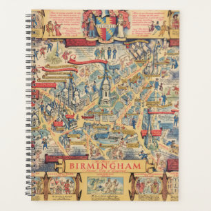 Carte du Coeur de Birmingham, Angleterre