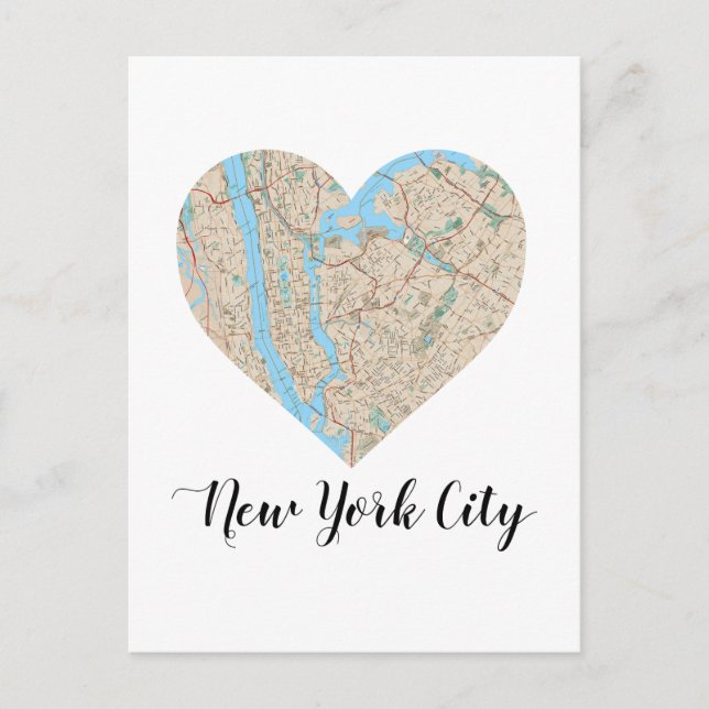 Carte du coeur de New York (Devant)